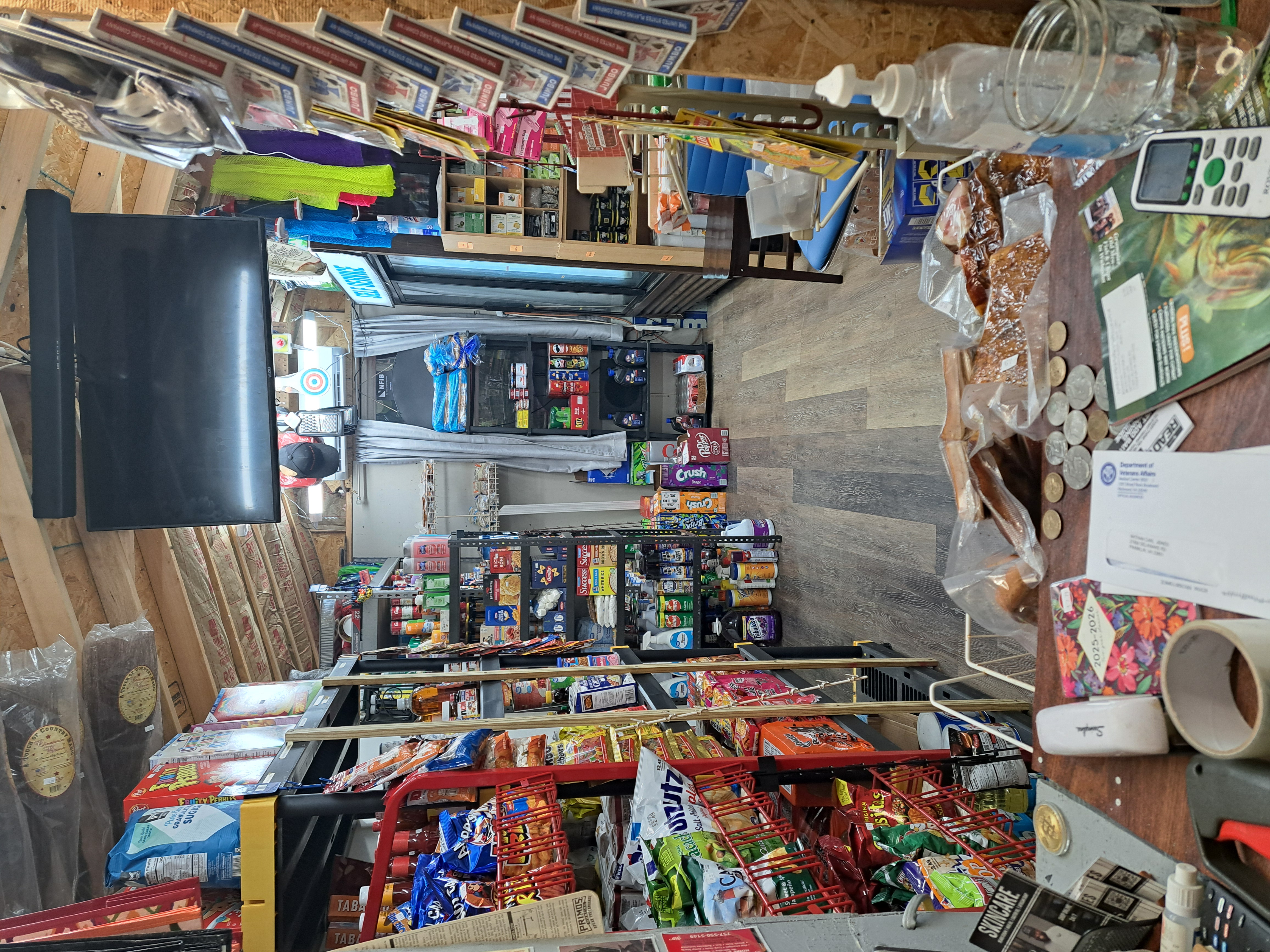 Inside Nate's Bait & Market store shelves