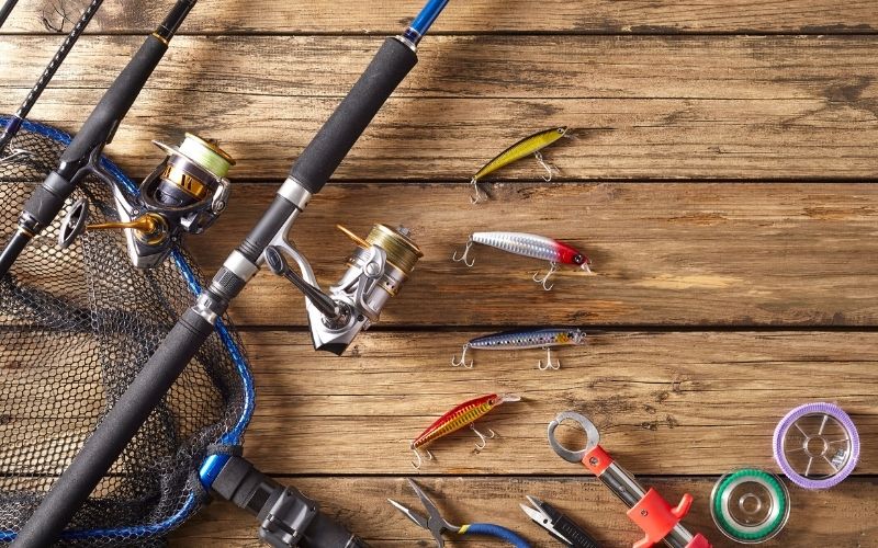 Fishing tackle and gear at Nate's Bait & Market